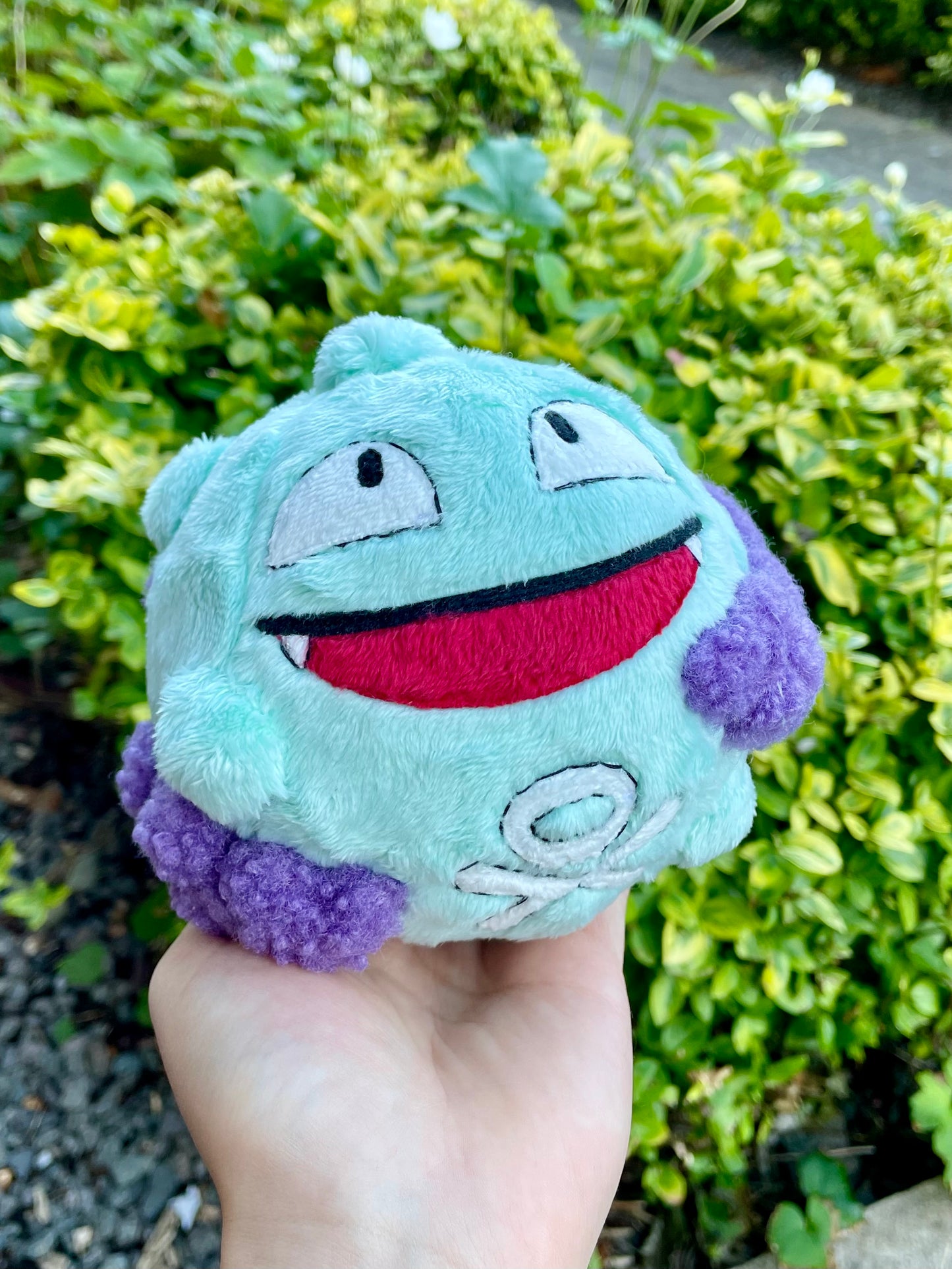Made to Order Hand Made Plush - Poison Smoke Ball Pocket Monster Plush. Normal, Shiny, Pumpkin, Imitation and Coffee Plushies Available. (Up to 3 Week Wait)