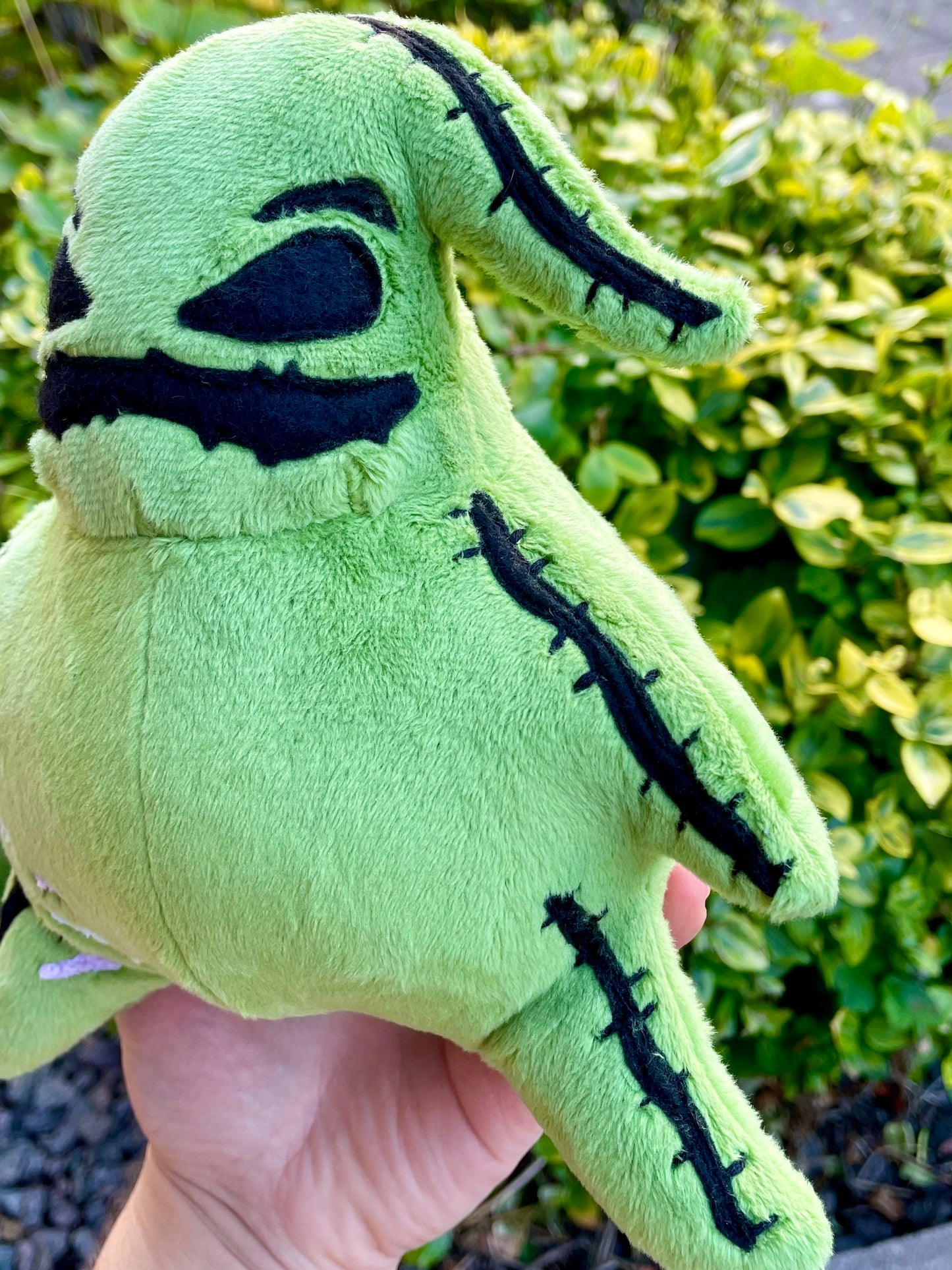 Hand Made Plush - Green Oogie Bag Bug Monster, Christmas Nightmare Hand Crafted Plushie, Ready to Post