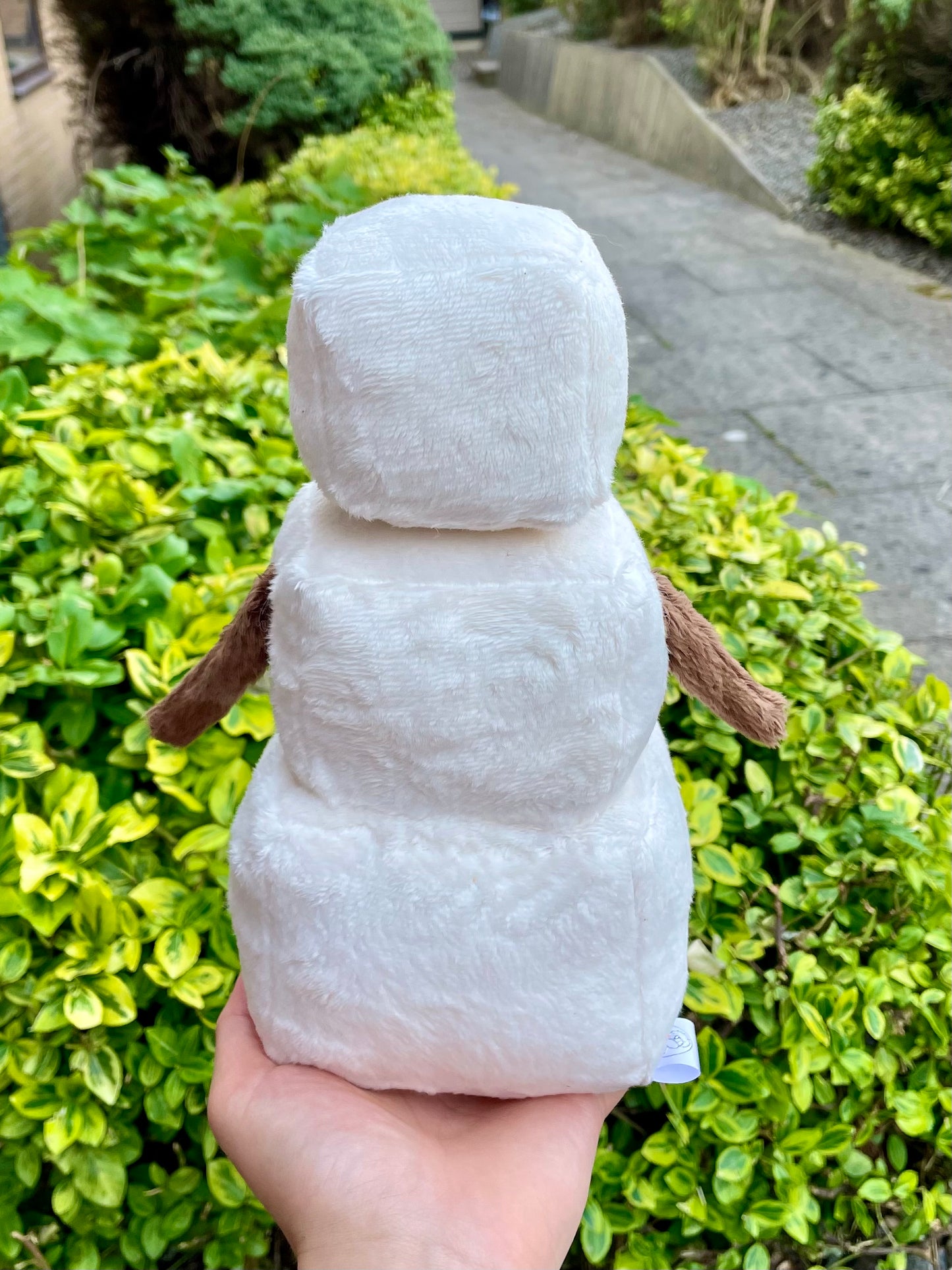 Made to Order Hand Made Plush - Snow Pumpkin Protector Golem, Craft and Mine Game, Stuffed Plushie (Up to 3 Week Wait-Time)