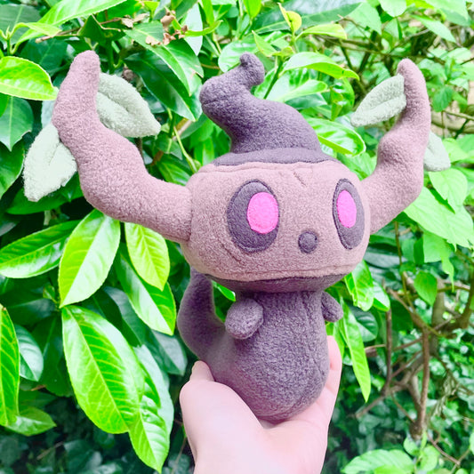 Brown and Grey Pokémon inspired Phantump Plush