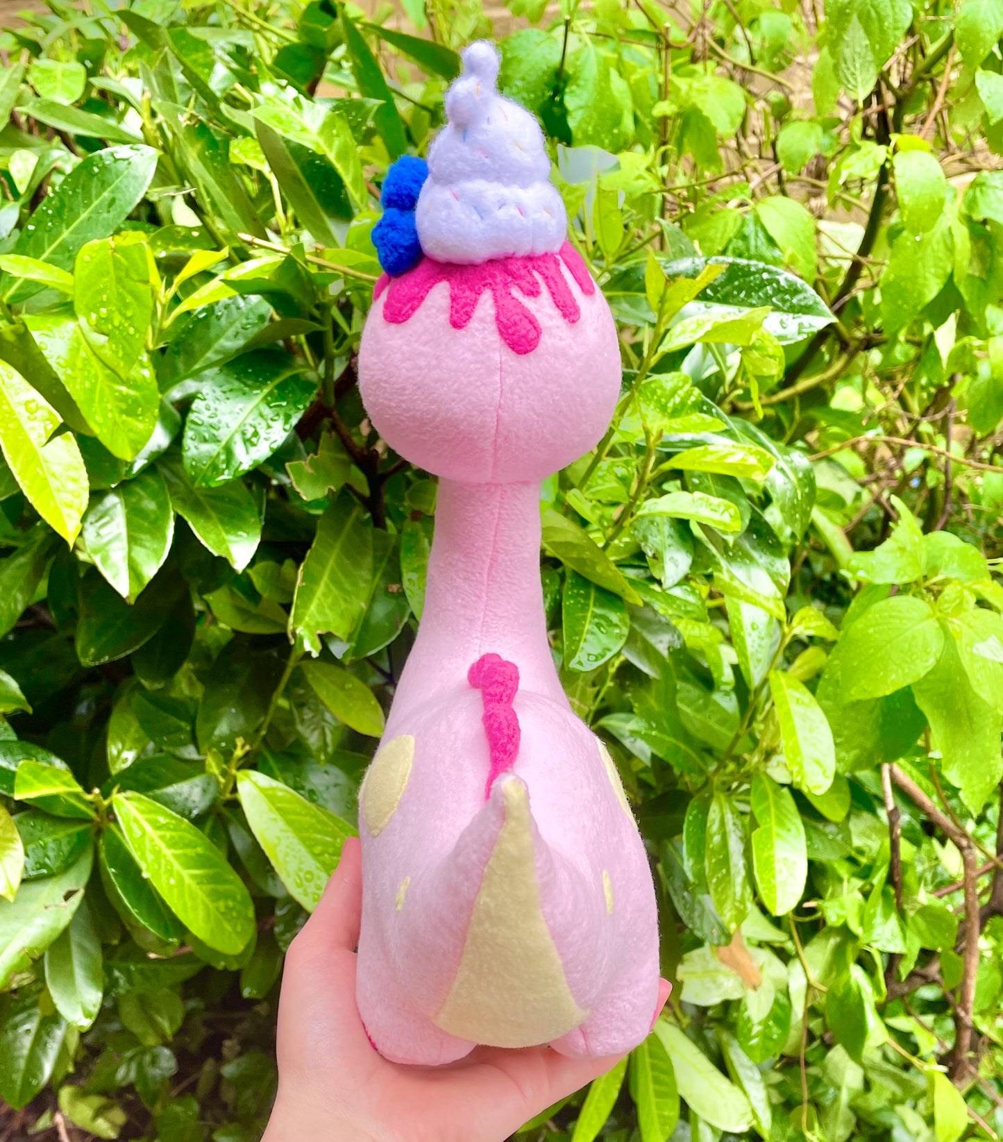 Strawberry Sundae Brontosaurus Dinosaur Plush