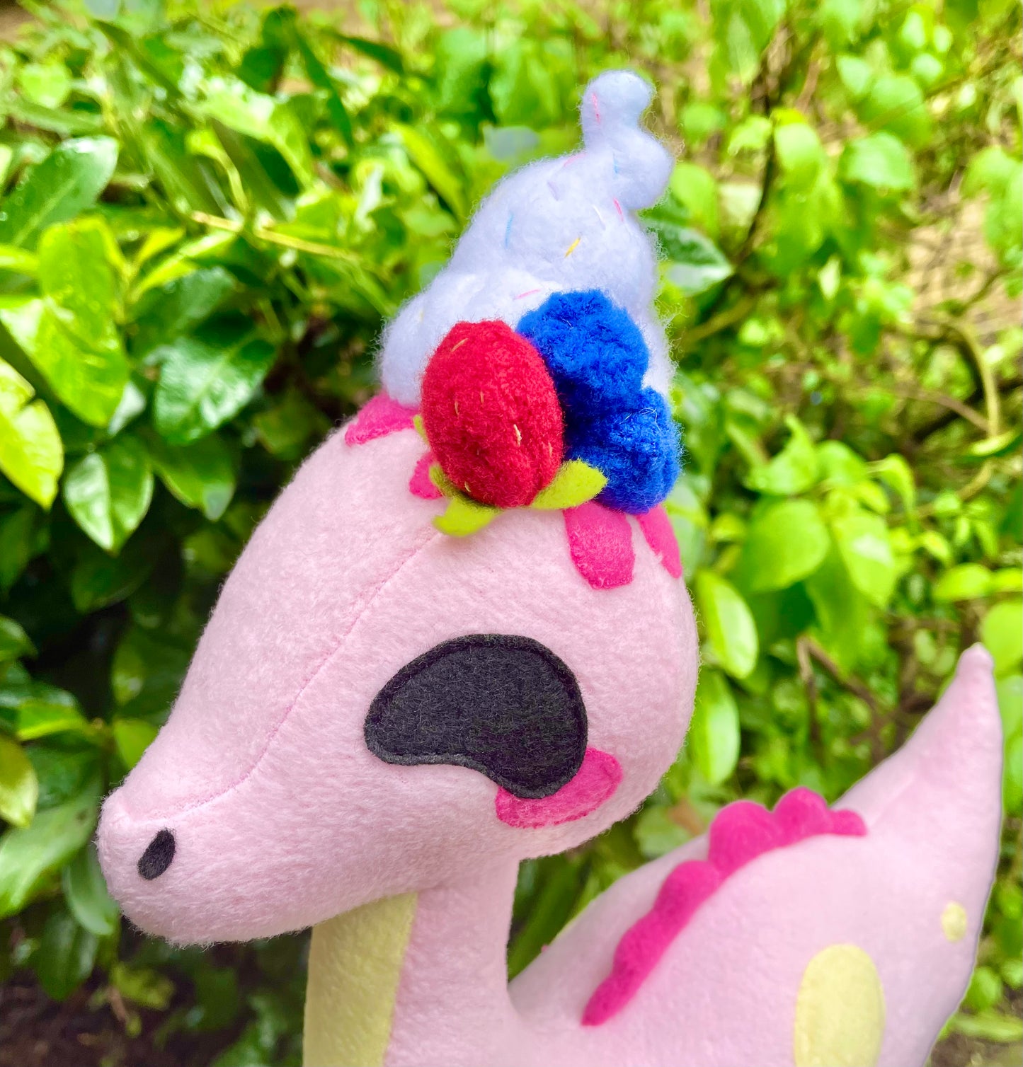 Strawberry Sundae Brontosaurus Dinosaur Plush