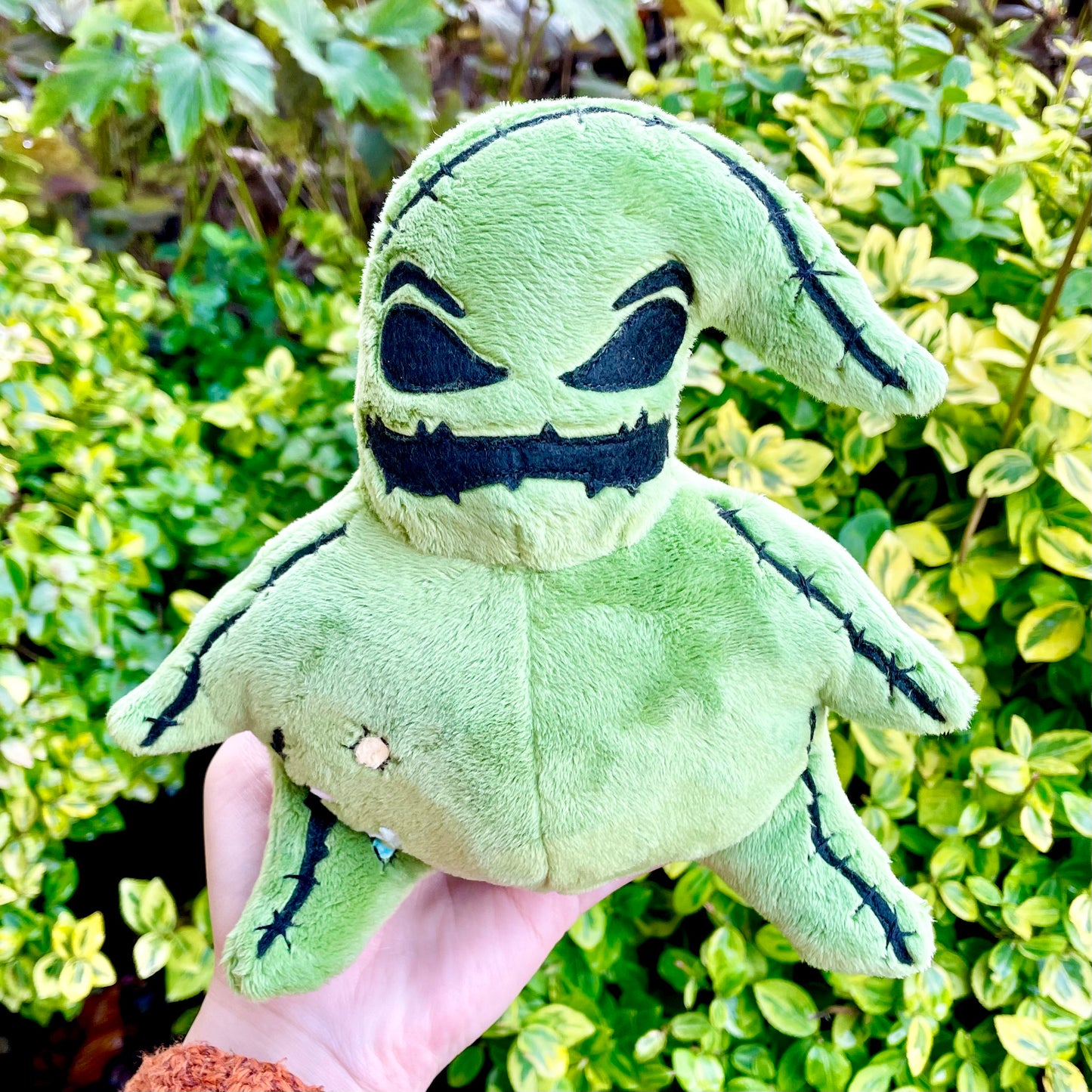 Hand Made Plush - Green Oogie Bag Bug Monster, Christmas Nightmare Hand Crafted Plushie, Ready to Post