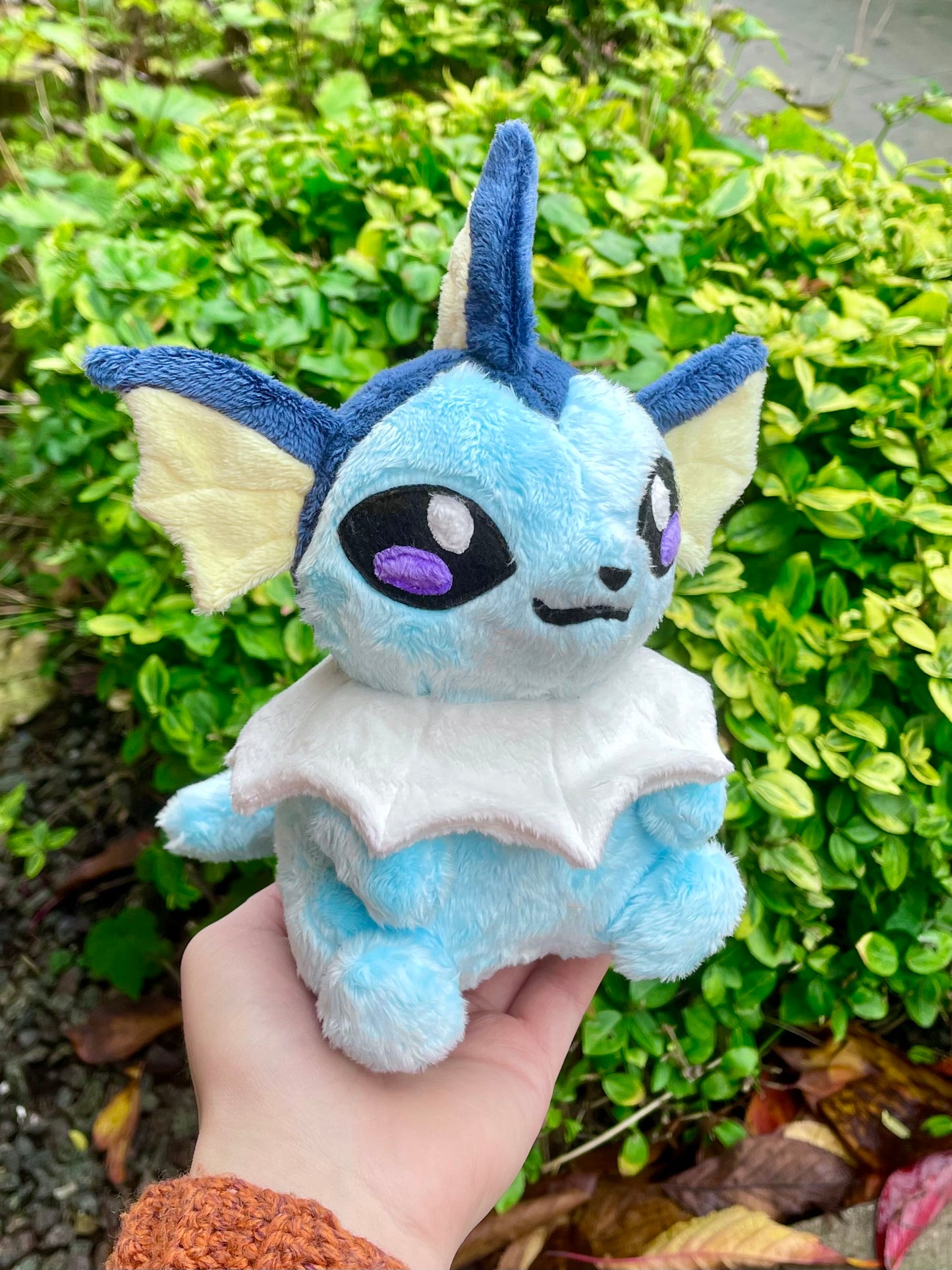 Hand-Crafted Plush - Turquoise Blue and Yellow, Super Soft Water Evolution Plush, Ready to Post