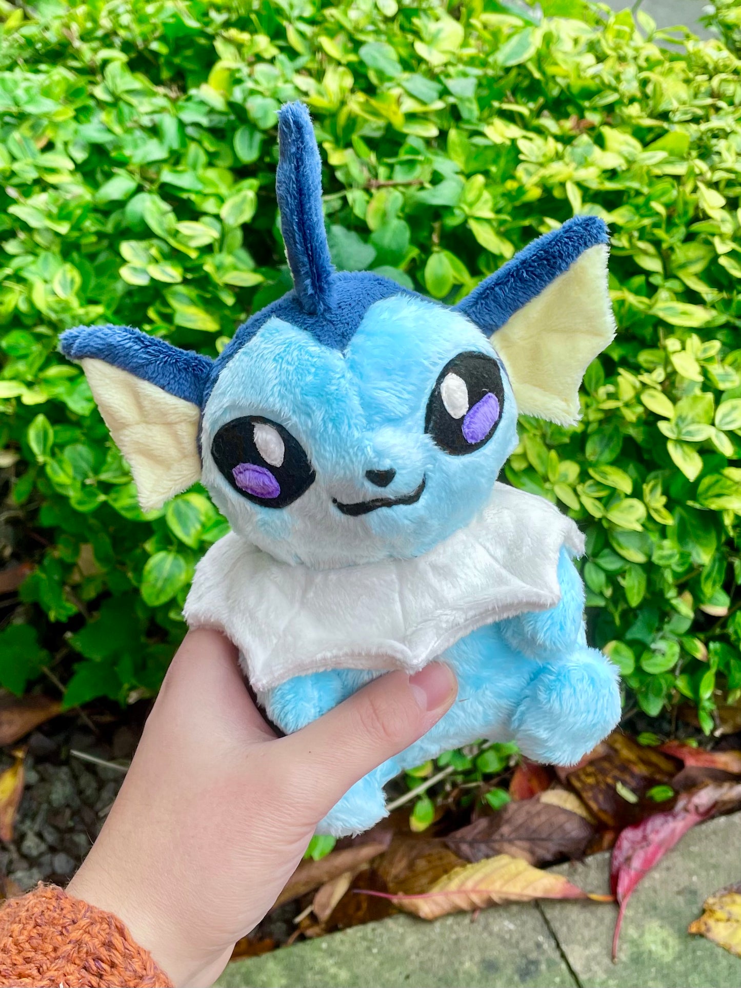 Hand-Crafted Plush - Turquoise Blue and Yellow, Super Soft Water Evolution Plush, Ready to Post