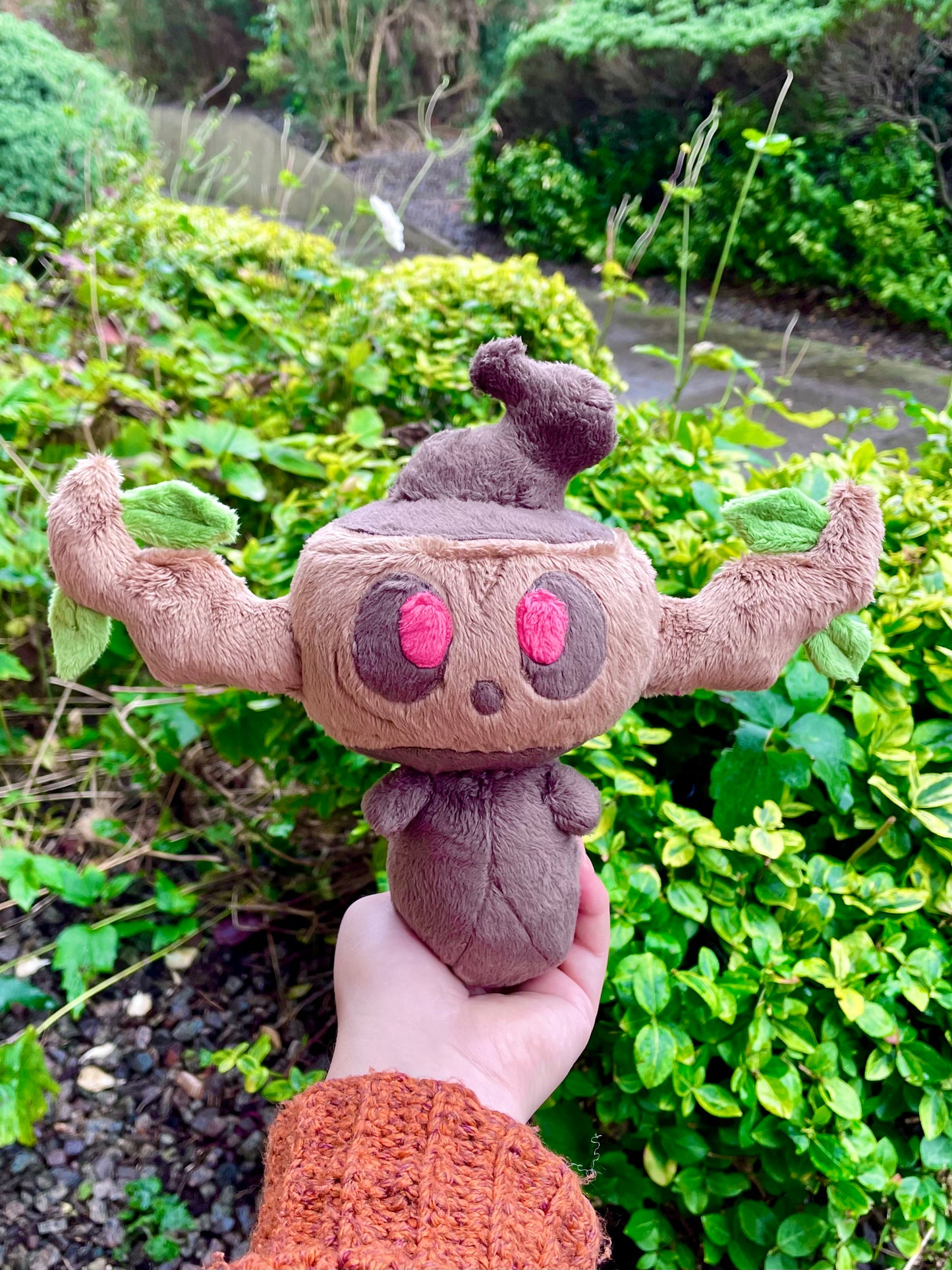 Hand-Crafted Plush, Made to Order - Ghost Tree Stump Pocket Monster, Normal or Shiny Variation