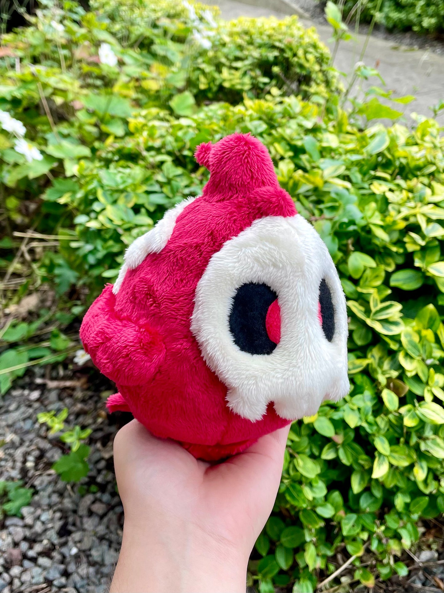 Hand-Crafted Plush, Made to Order - Cloaked Ghost Type with Skull Mask Pocket Monster Plush (Up to 3 week wait)