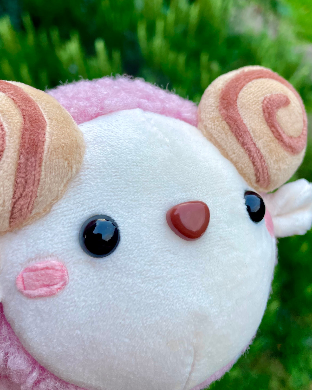 Ready to Post Fluffy Pink Sheep Plush