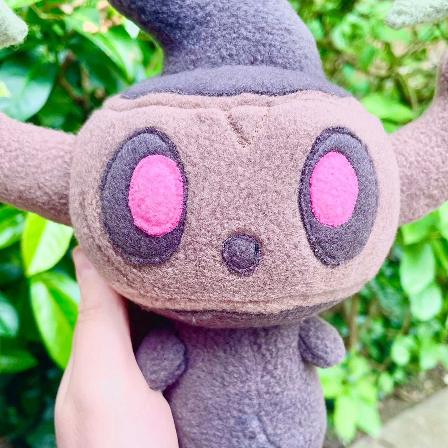 Brown and Grey Pokémon inspired Phantump Plush