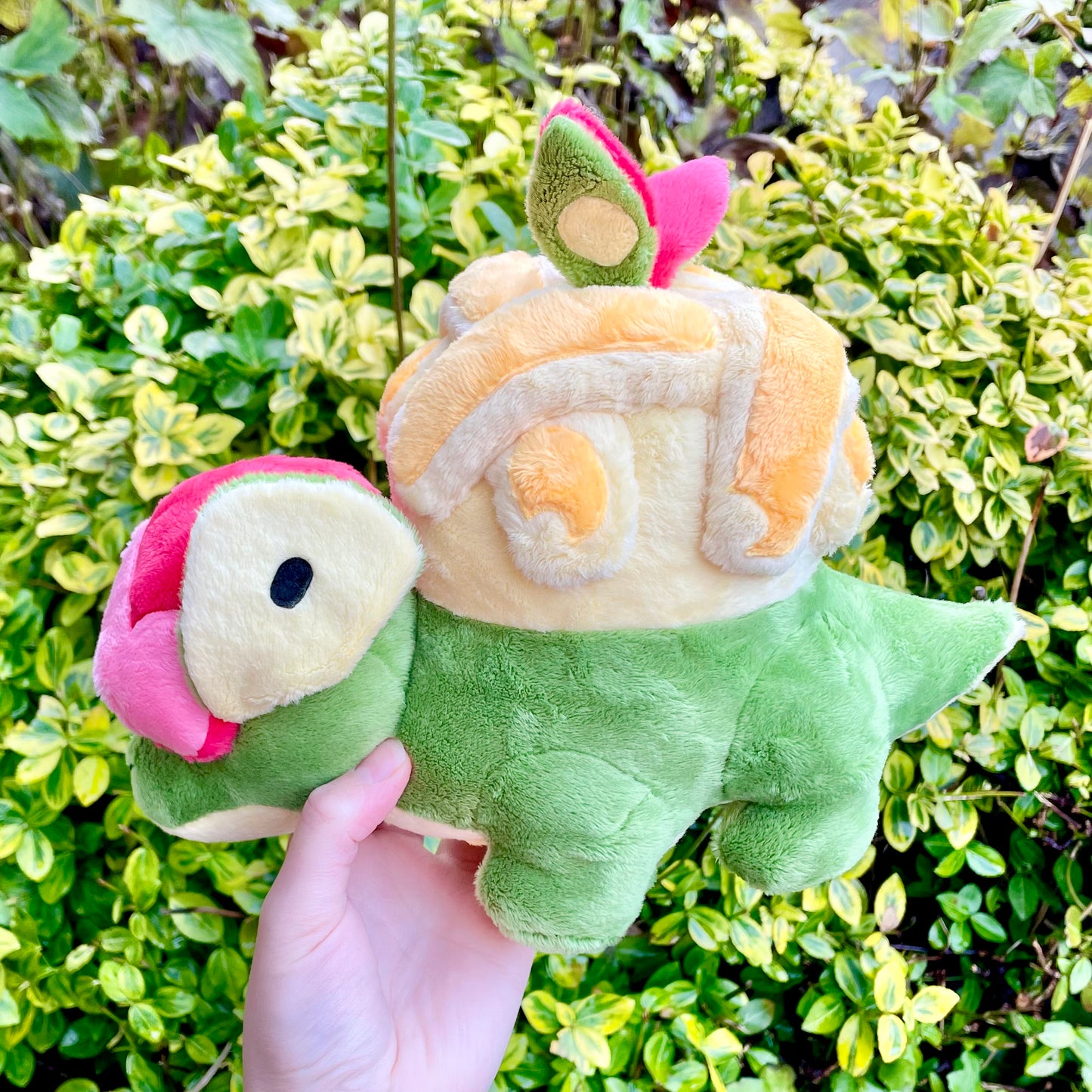 Hand Made Plush - Apple Pie Dragon Plushie, Ready to Post.