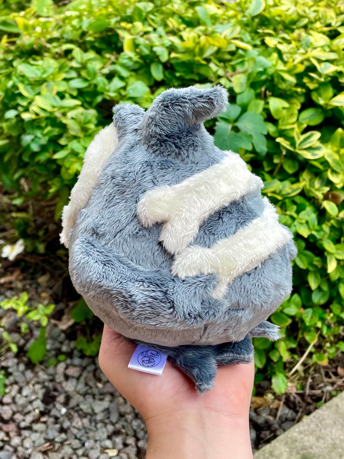 Hand-Crafted Plush, Made to Order - Cloaked Ghost Type with Skull Mask Pocket Monster Plush (Up to 3 week wait)