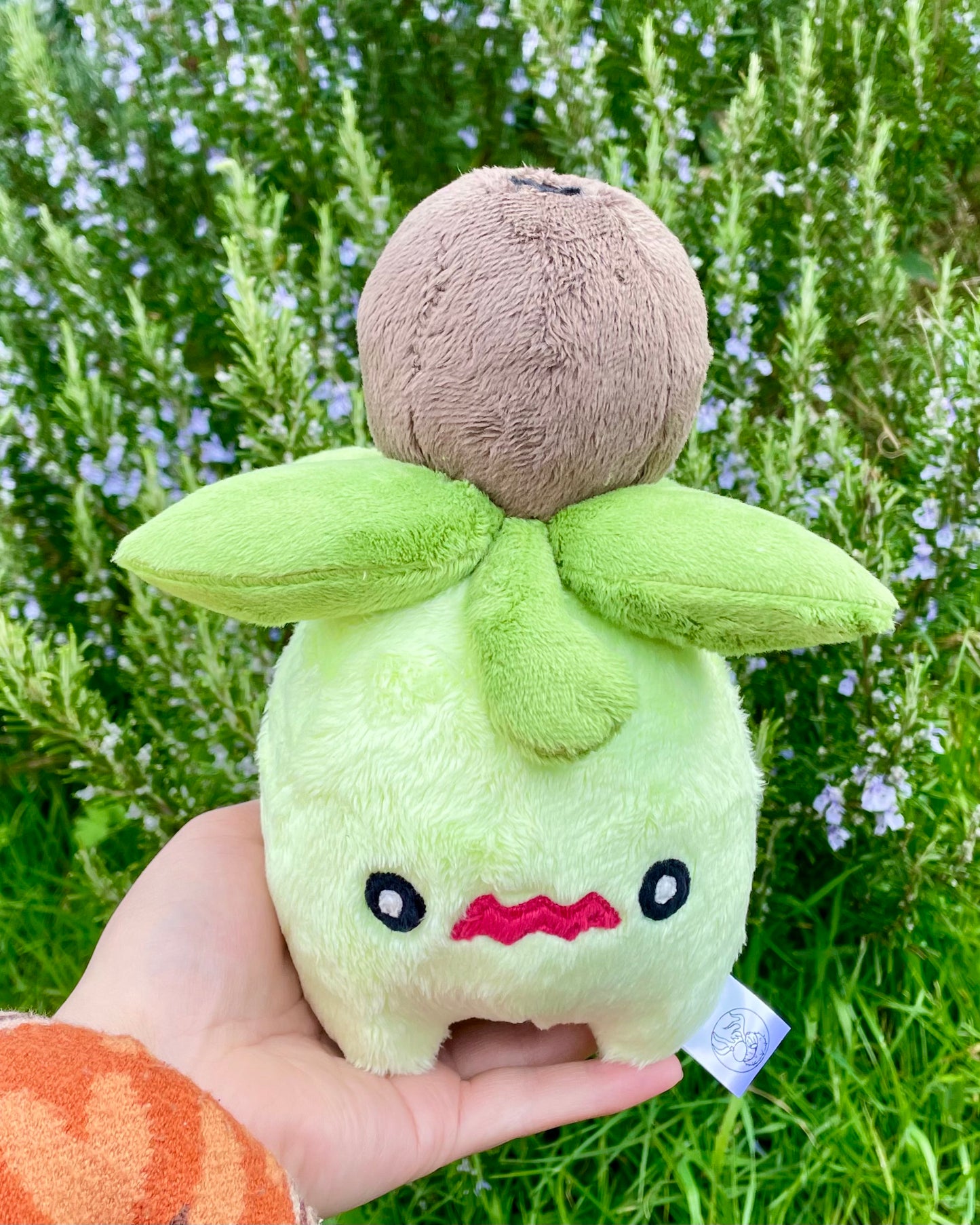 Hand-Crafted Plush, Made to Order - Small Olive Pocket Monster, Normal or Shiny Variation (Up to 4 Week Wait)