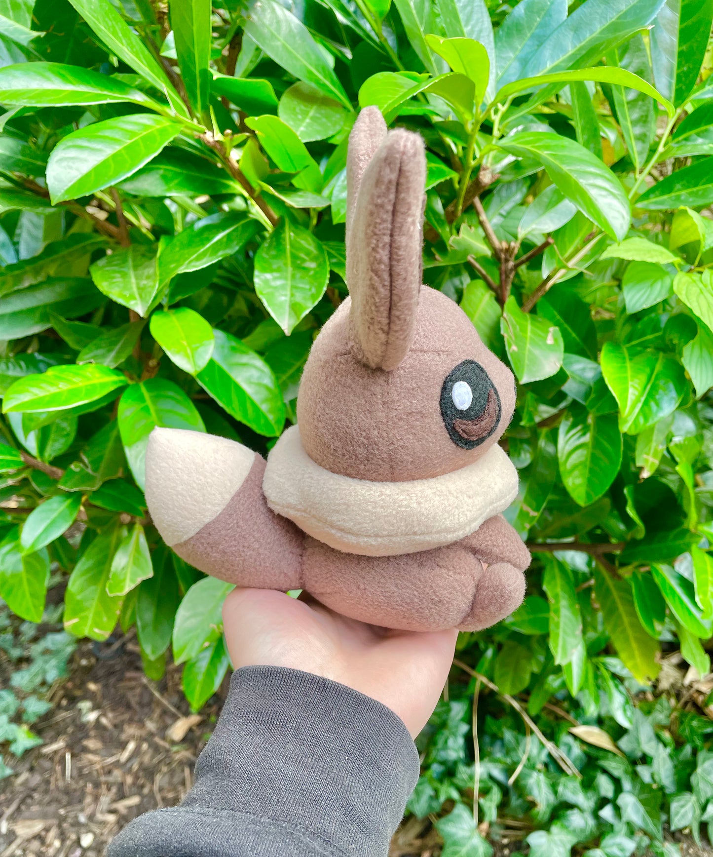 Chestnut Brown and Cream Pokémon inspired Eevee Plush