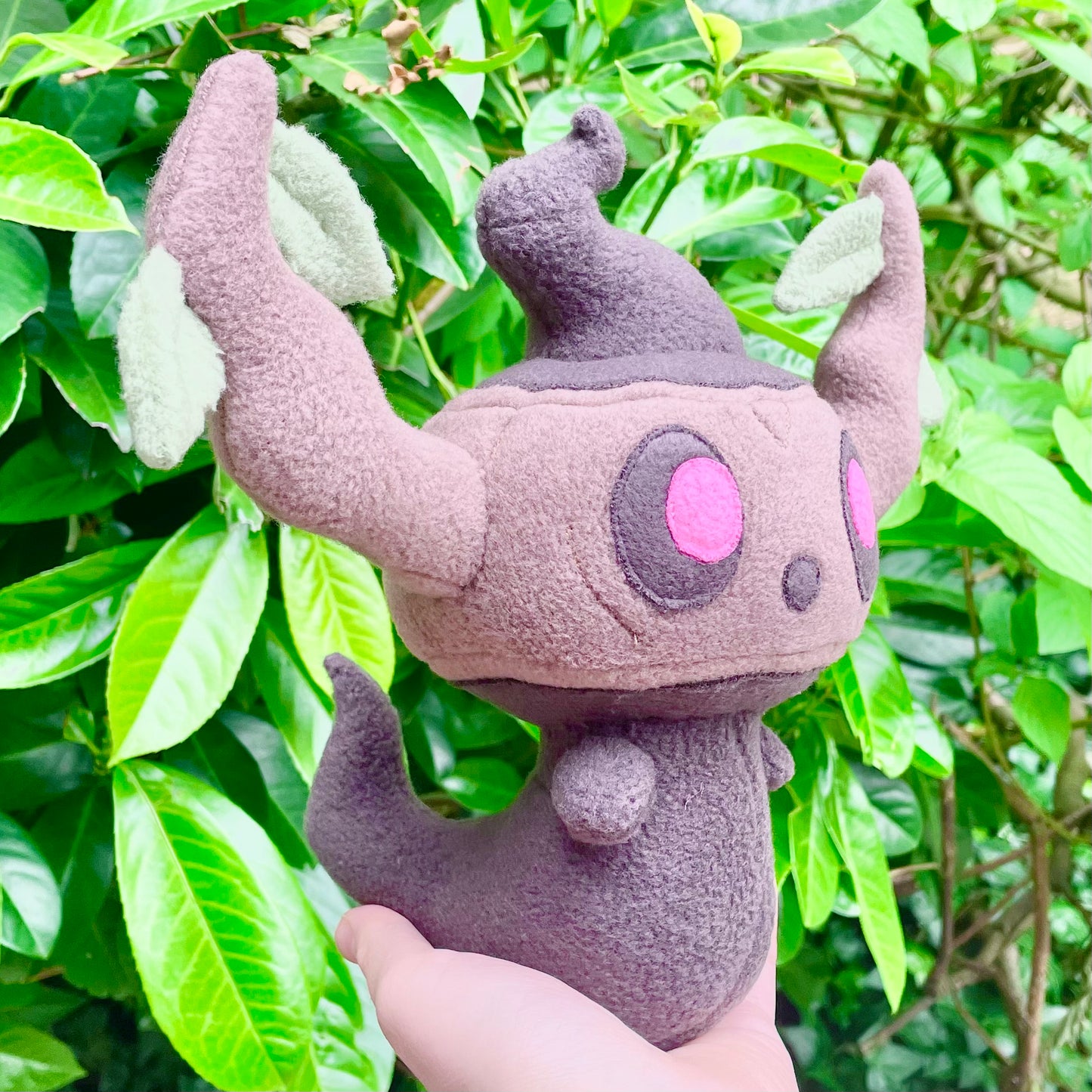 Brown and Grey Pokémon inspired Phantump Plush