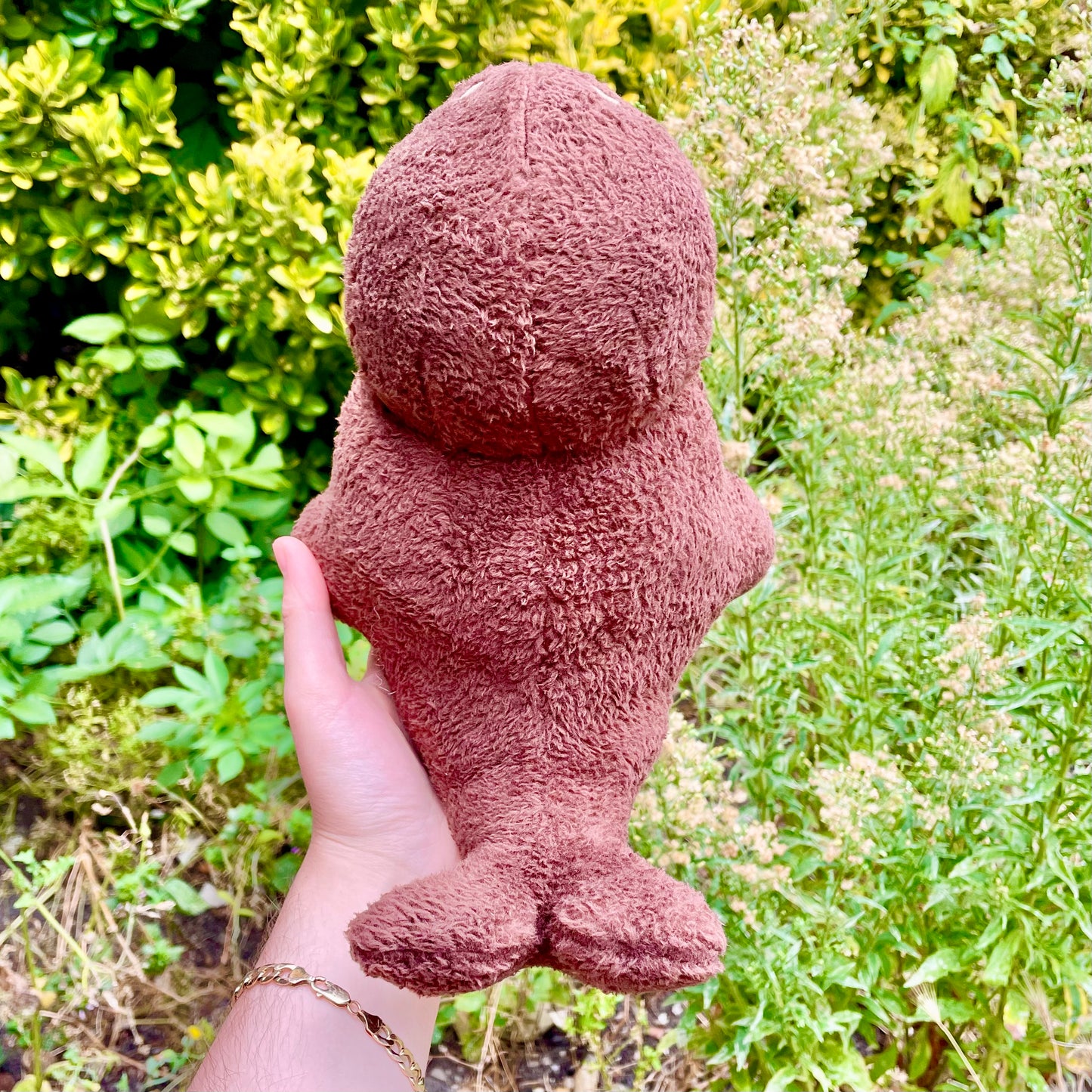 Super Fluffy Warm Brown Derpy Walrus Plushie