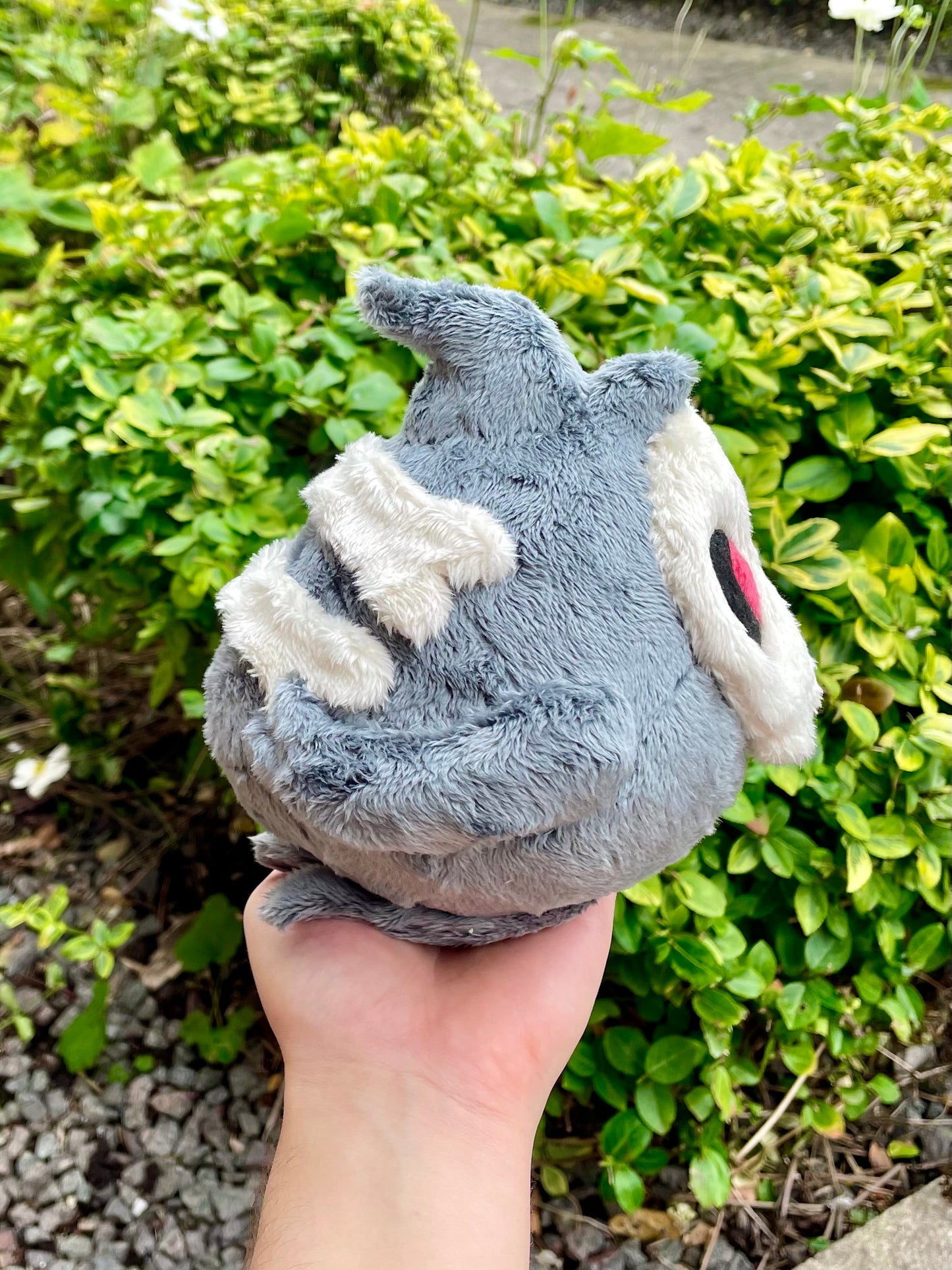 Hand-Crafted Plush, Made to Order - Cloaked Ghost Type with Skull Mask Pocket Monster Plush (Up to 3 week wait)