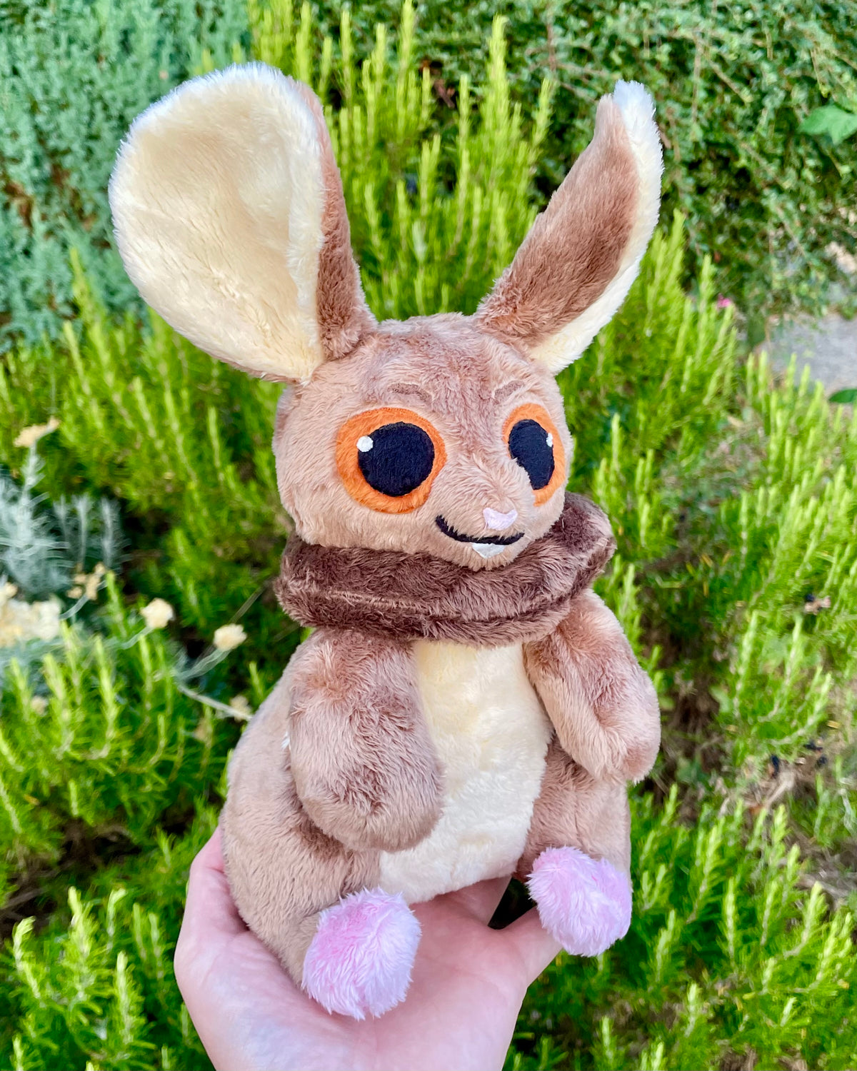 Ready to Post Brown Mouse with Removable Red Mushroom Hat