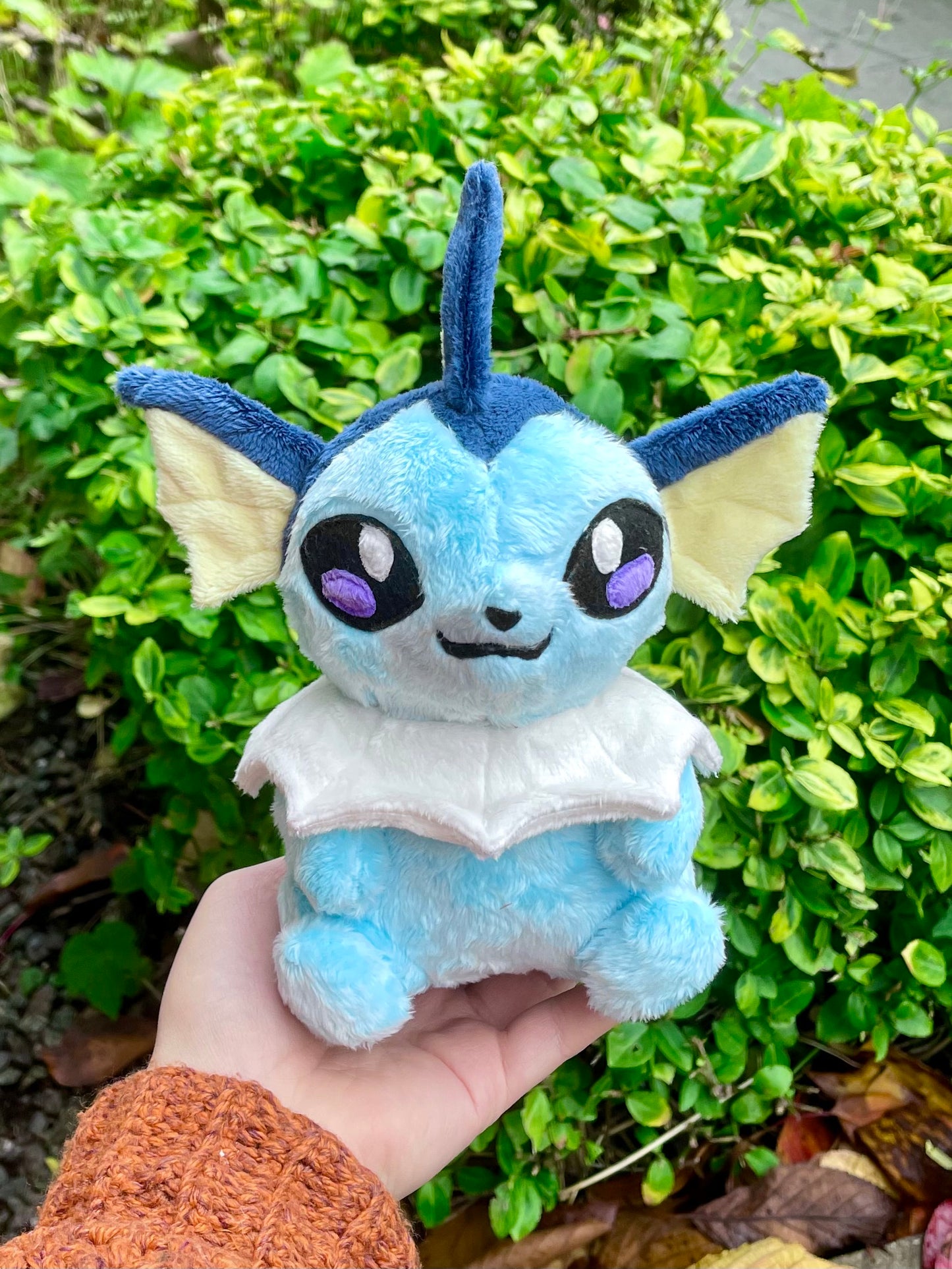 Hand-Crafted Plush - Turquoise Blue and Yellow, Super Soft Water Evolution Plush, Ready to Post