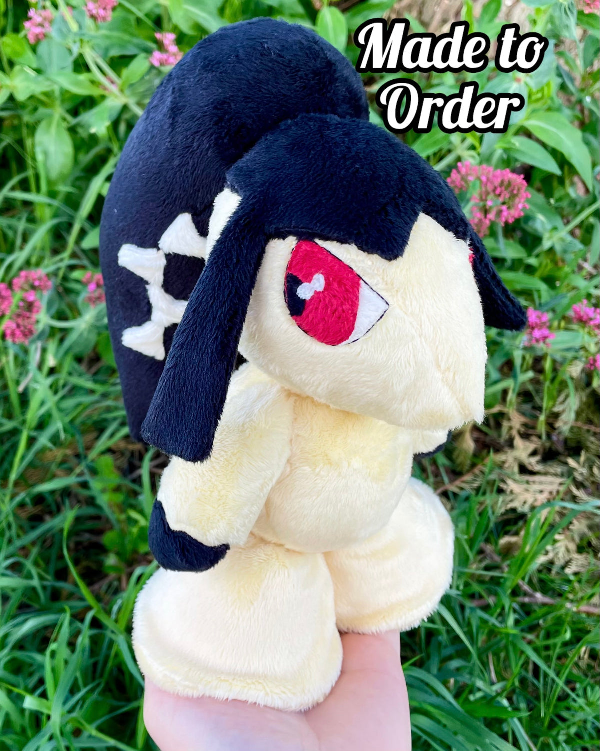 Made to Order Hand Made Plush - Hair Mouth Yokai Pocket Monster Steel Type Plush (3-4 Week Wait Time)