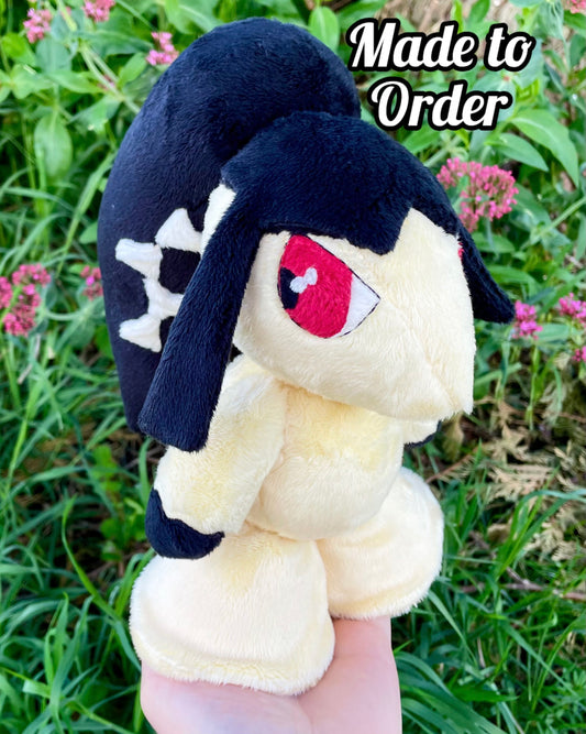 Made to Order Hand Made Plush - Hair Mouth Yokai Pocket Monster Steel Type Plush (3-4 Week Wait Time)