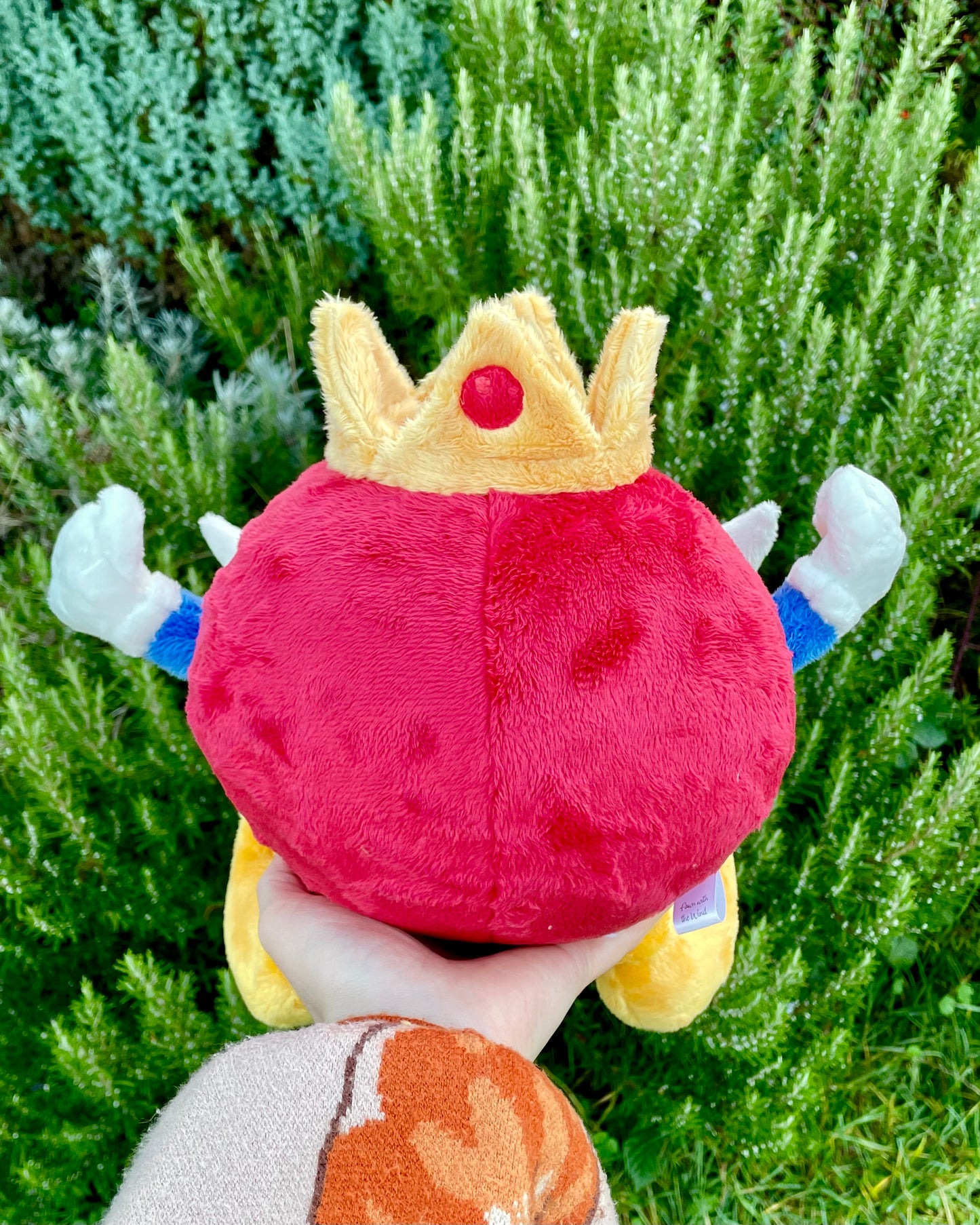Made to Order Hand Made Plush - Super Brothers King Round Bomb Stuffed Plushie, Red Angry Variation Available (3-4 Weeks Processing Time)