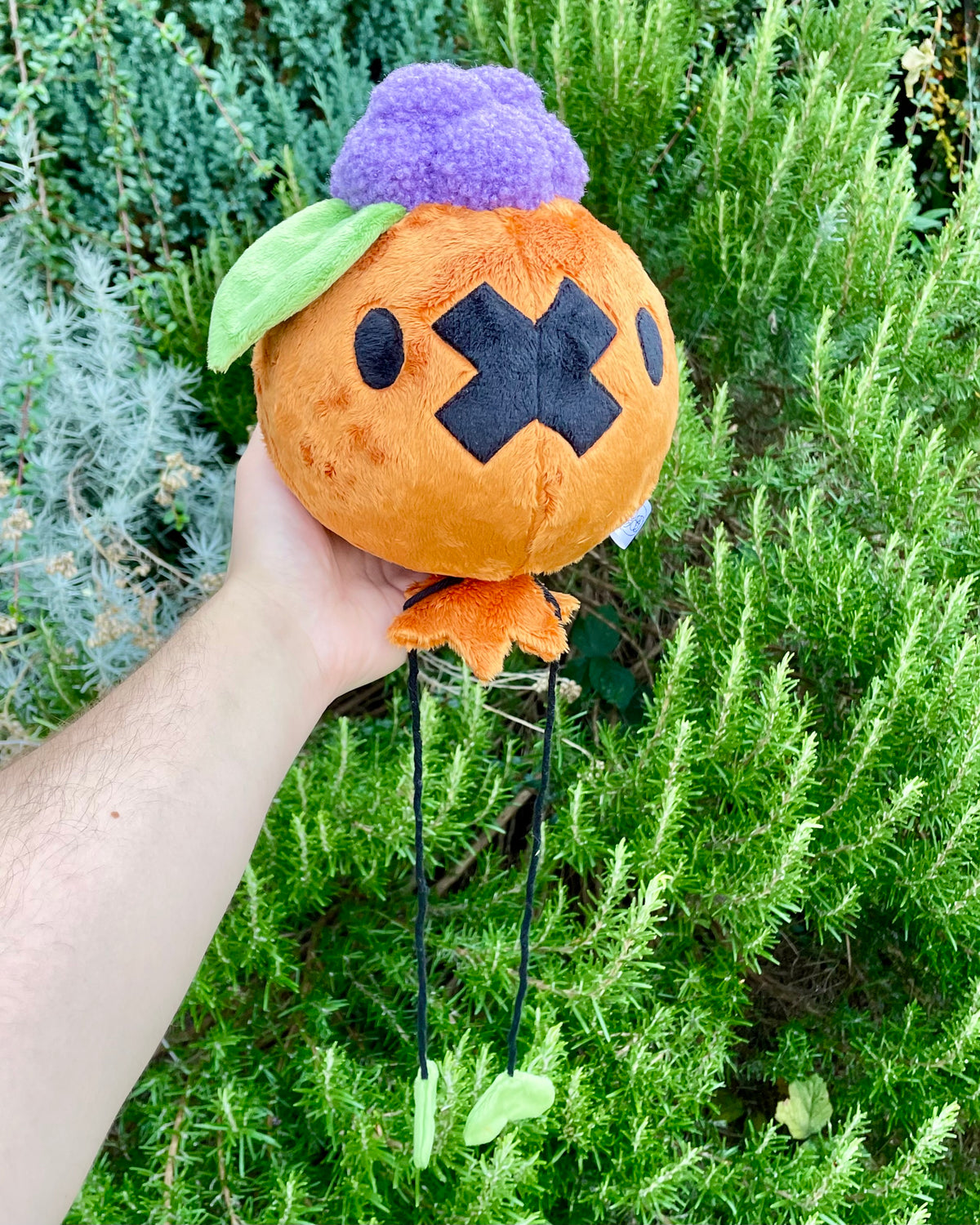 Ready to Post Pumpkin Halloween Ghost Balloon Plush